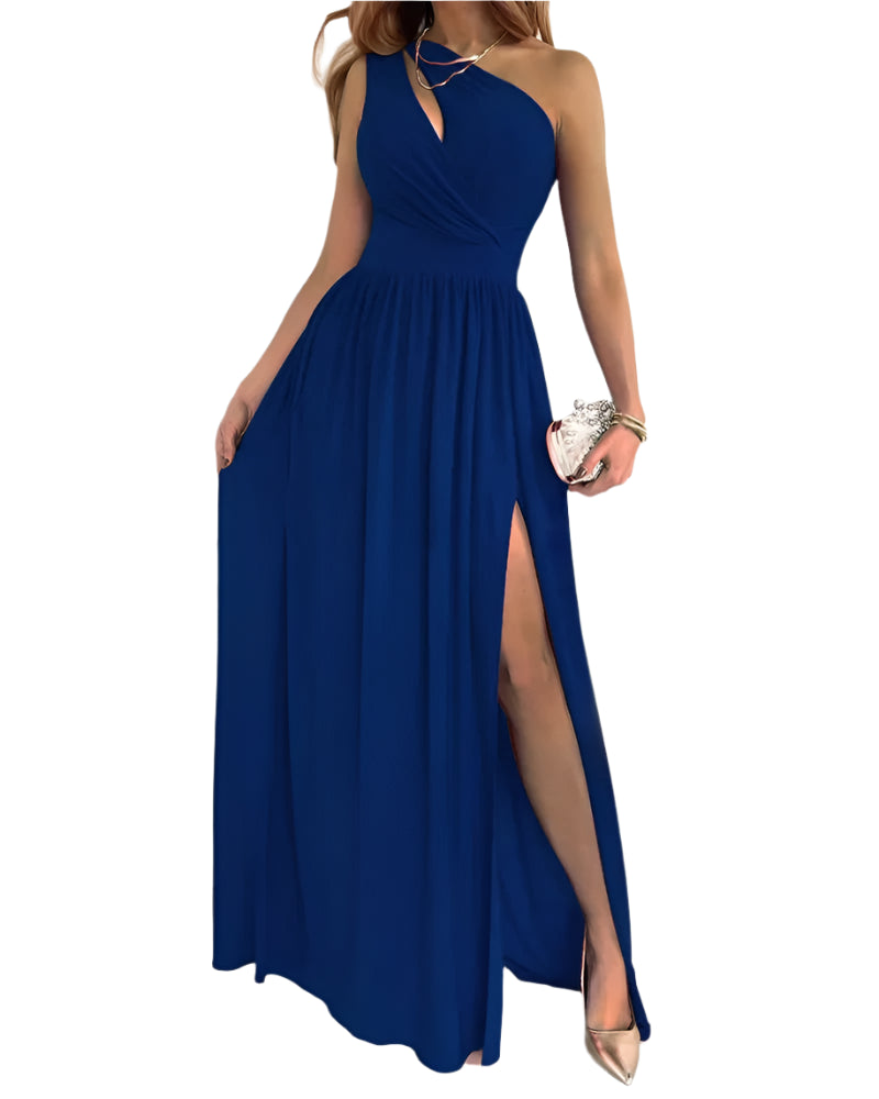 Daphne - Elegante maxi-jurk met één schouder Modehuis-Nederland