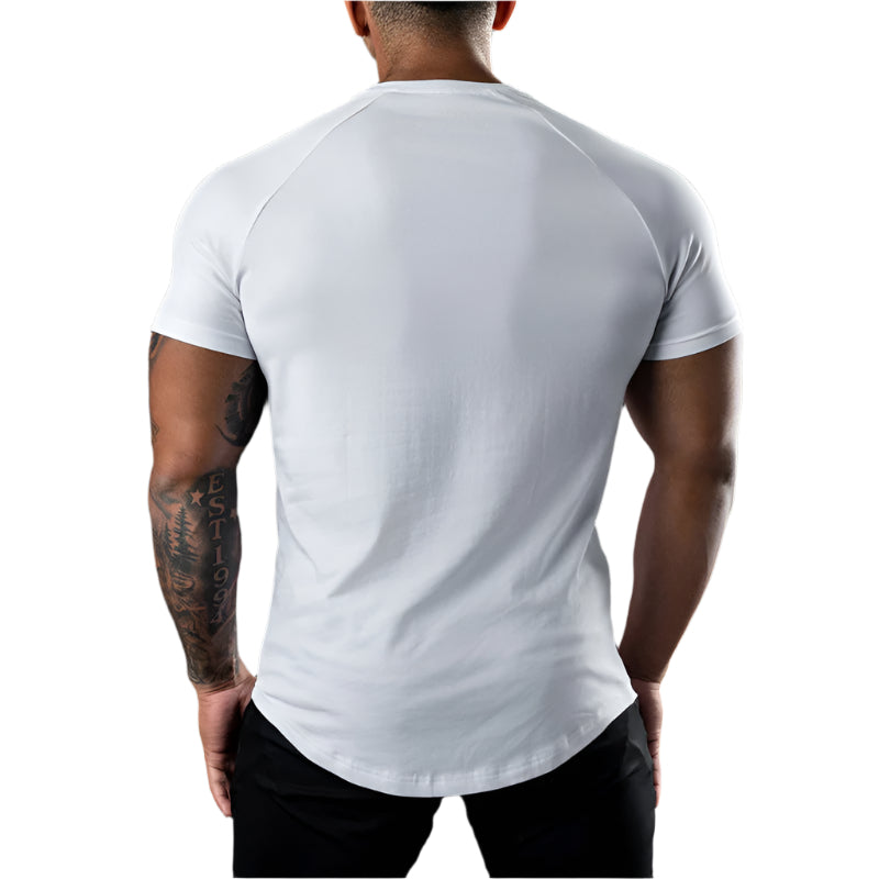 Basic Zomer T-Shirt voor Heren Modehuis-Nederland