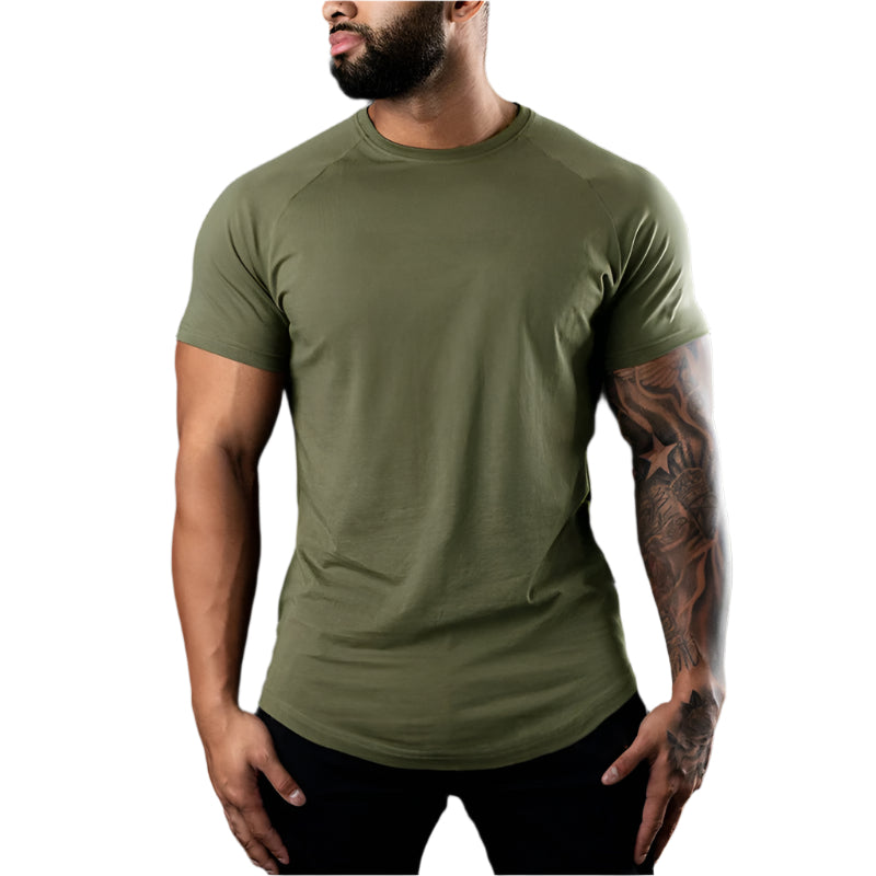 Basic Zomer T-Shirt voor Heren Modehuis-Nederland