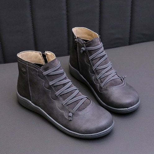 Women's Boots - Non-Slip Waterproof - Orthopedic Leather Ankle Boots Modehuis-Nederland