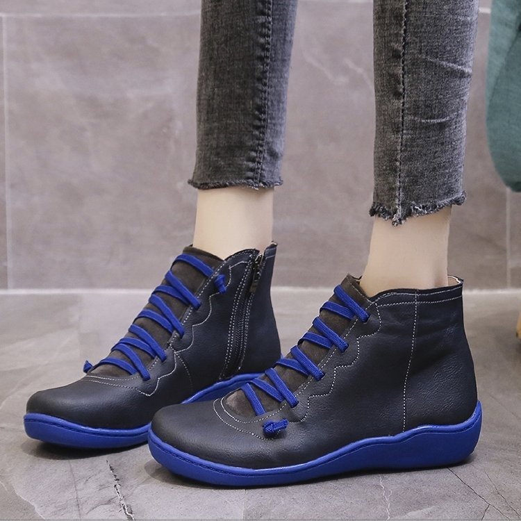 Women's Boots - Non-Slip Waterproof - Orthopedic Leather Ankle Boots Modehuis-Nederland