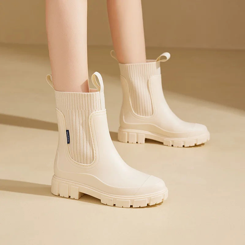 Nova - Stijlvolle Boots Warme Regenlaarzen Modehuis-Nederland