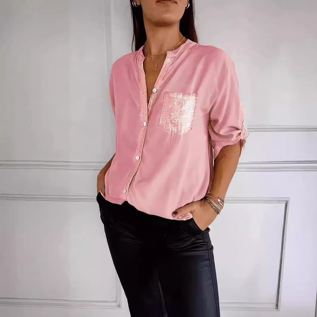DANICAâ„¢ - Sequin Detailed Blouse Modehuis-Nederland