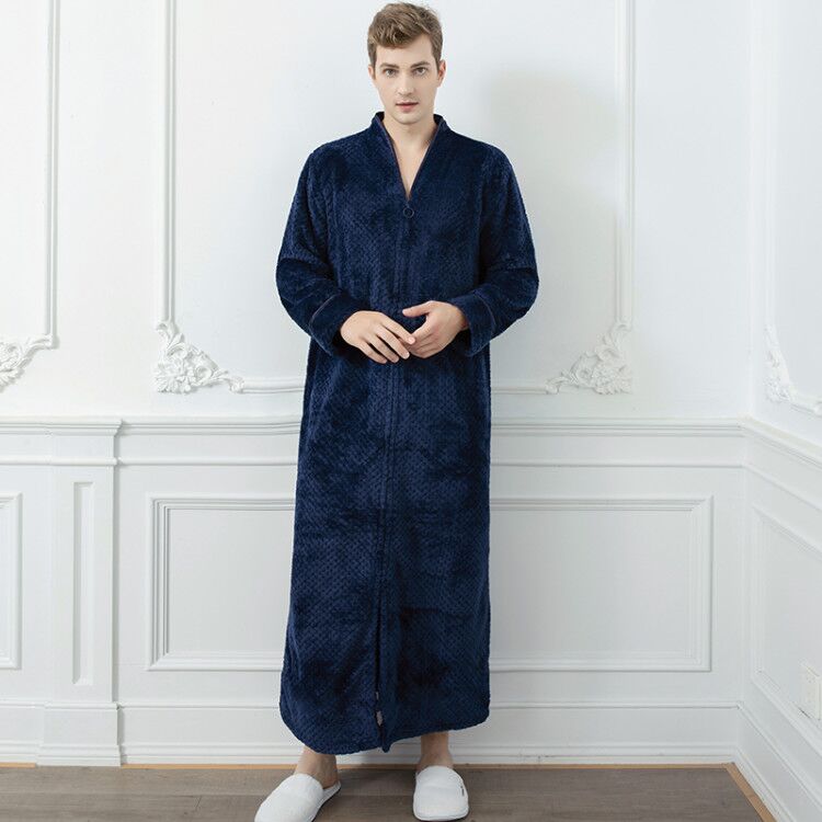 Extra Lange Unisex Badjas van Coral Fleece - Warm en Comfortabel - Andy Modehuis-Nederland