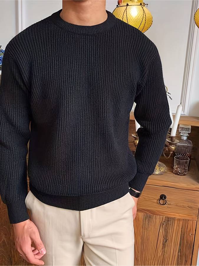 Victor - Gebreide Warme Trui voor Mannen – Tijdloze Stijl en Comfort Modehuis-Nederland