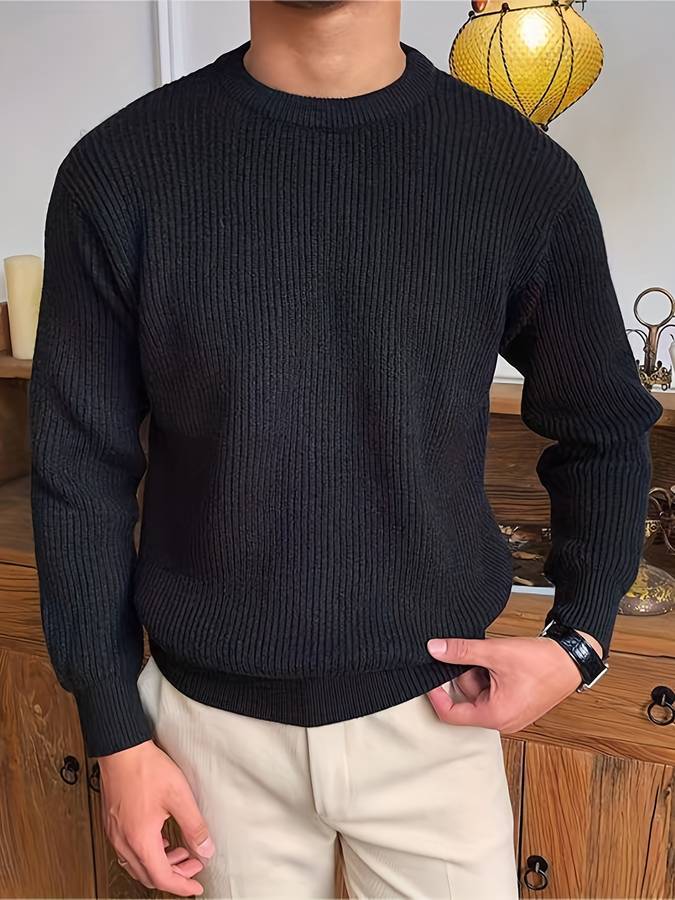Victor - Gebreide Warme Trui voor Mannen – Tijdloze Stijl en Comfort Modehuis-Nederland