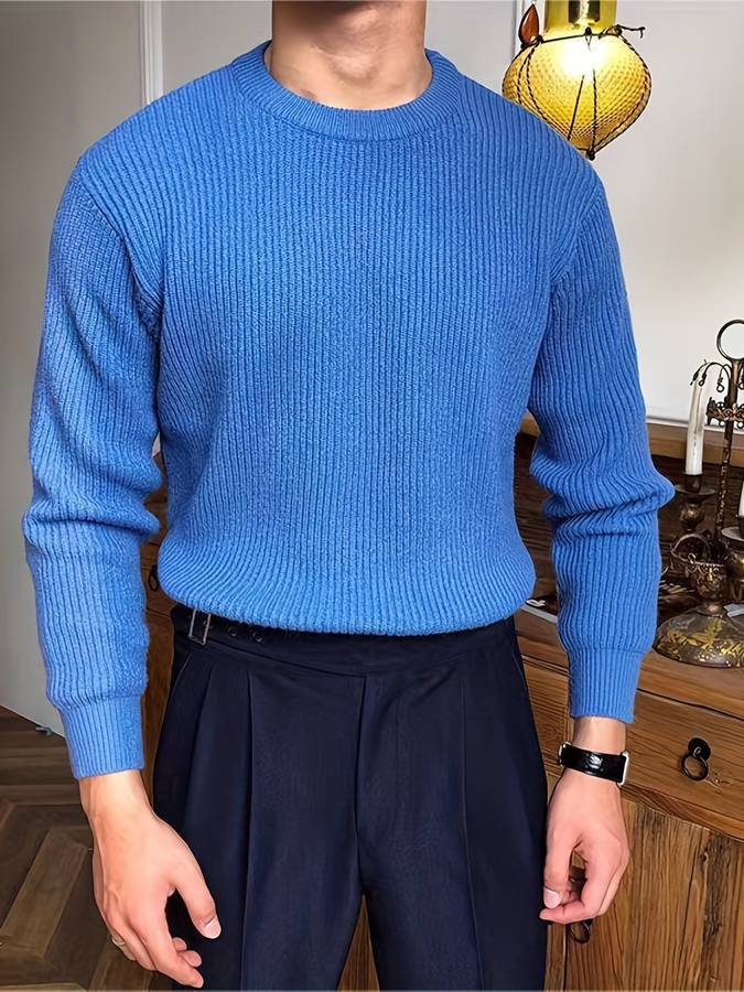 Victor - Gebreide Warme Trui voor Mannen – Tijdloze Stijl en Comfort Modehuis-Nederland