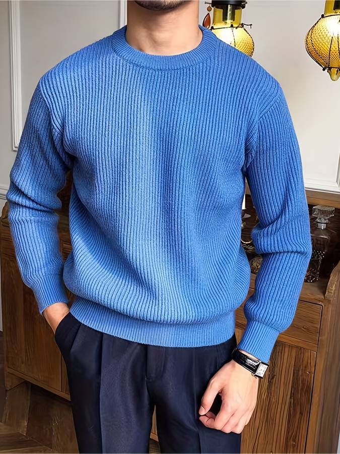 Victor - Gebreide Warme Trui voor Mannen – Tijdloze Stijl en Comfort Modehuis-Nederland