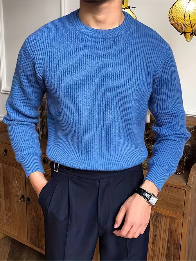 Victor - Gebreide Warme Trui voor Mannen – Tijdloze Stijl en Comfort Modehuis-Nederland