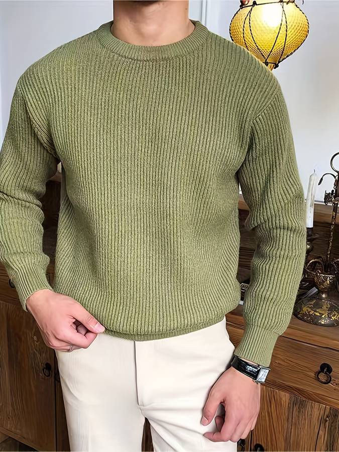 Victor - Gebreide Warme Trui voor Mannen – Tijdloze Stijl en Comfort Modehuis-Nederland