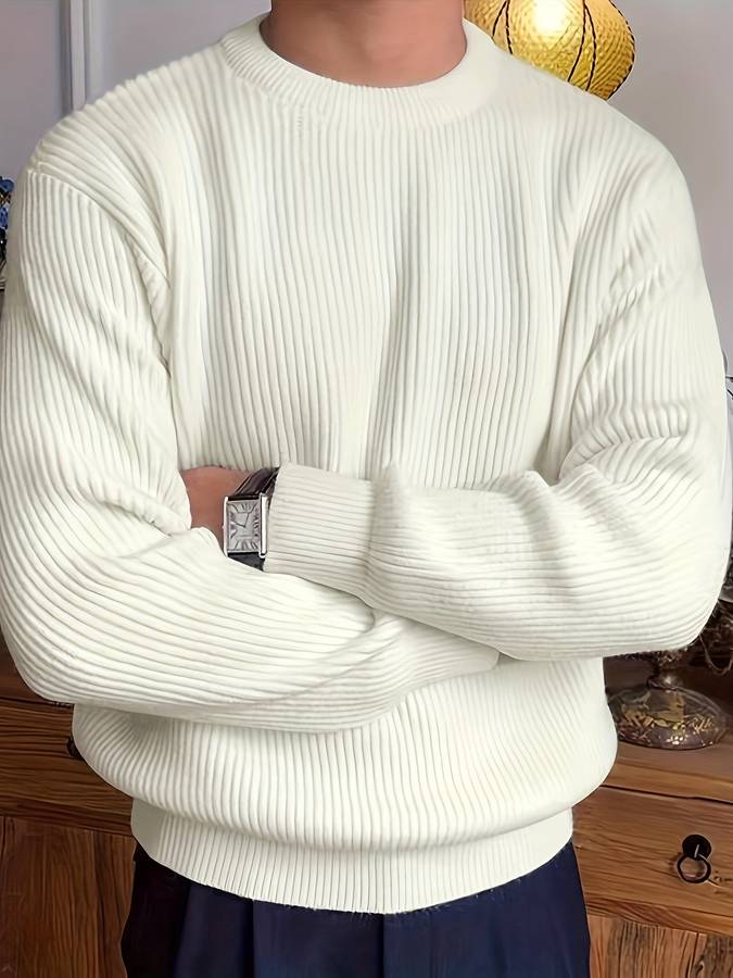 Victor - Gebreide Warme Trui voor Mannen – Tijdloze Stijl en Comfort Modehuis-Nederland