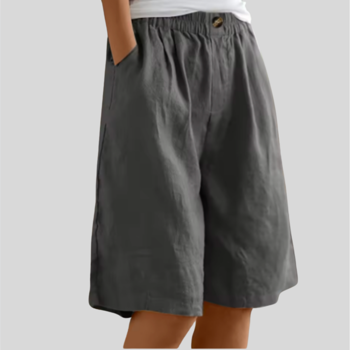 Laya | Wijde stretchshort met comfortband Modehuis-Nederland