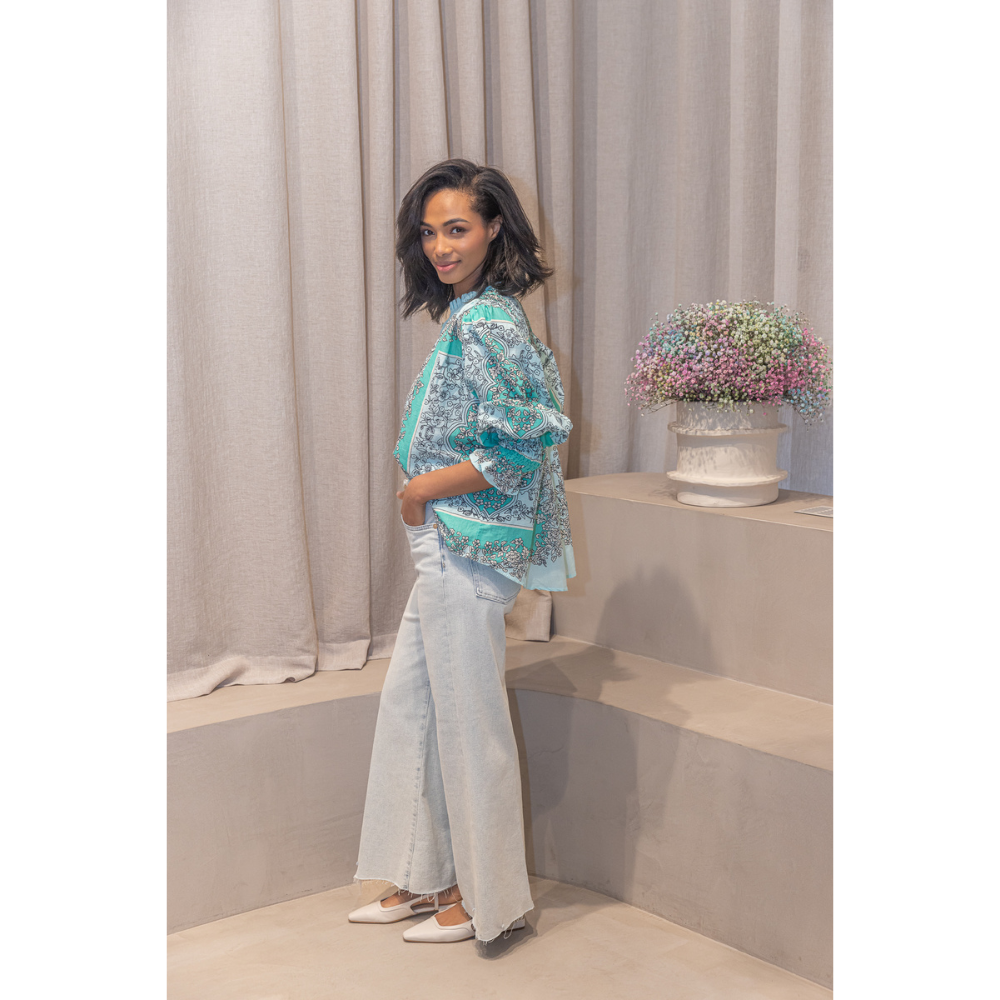 7FAMK - JEANS - ULTRA HIGH RISE CROPPED JO - WALK - LIGHT BLUE Modehuis-Nederland