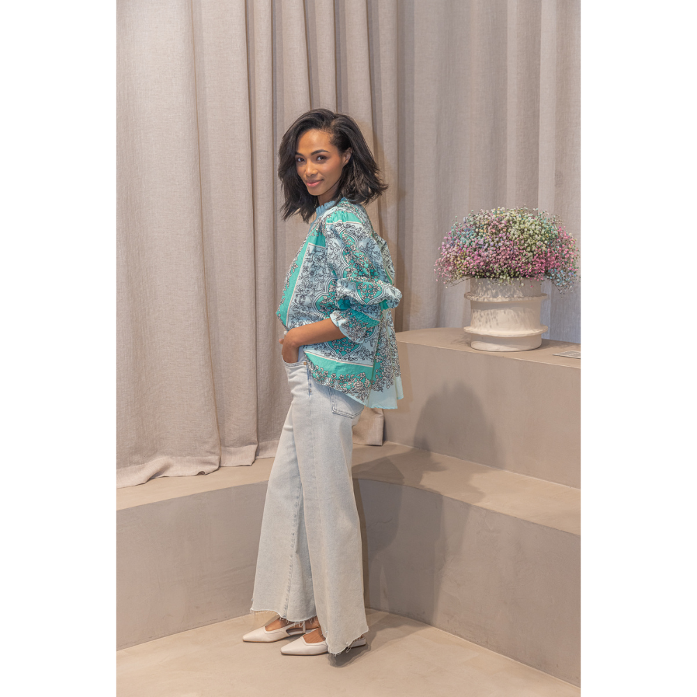 7FAMK - JEANS - ULTRA HIGH RISE CROPPED JO - WALK - LIGHT BLUE Modehuis-Nederland