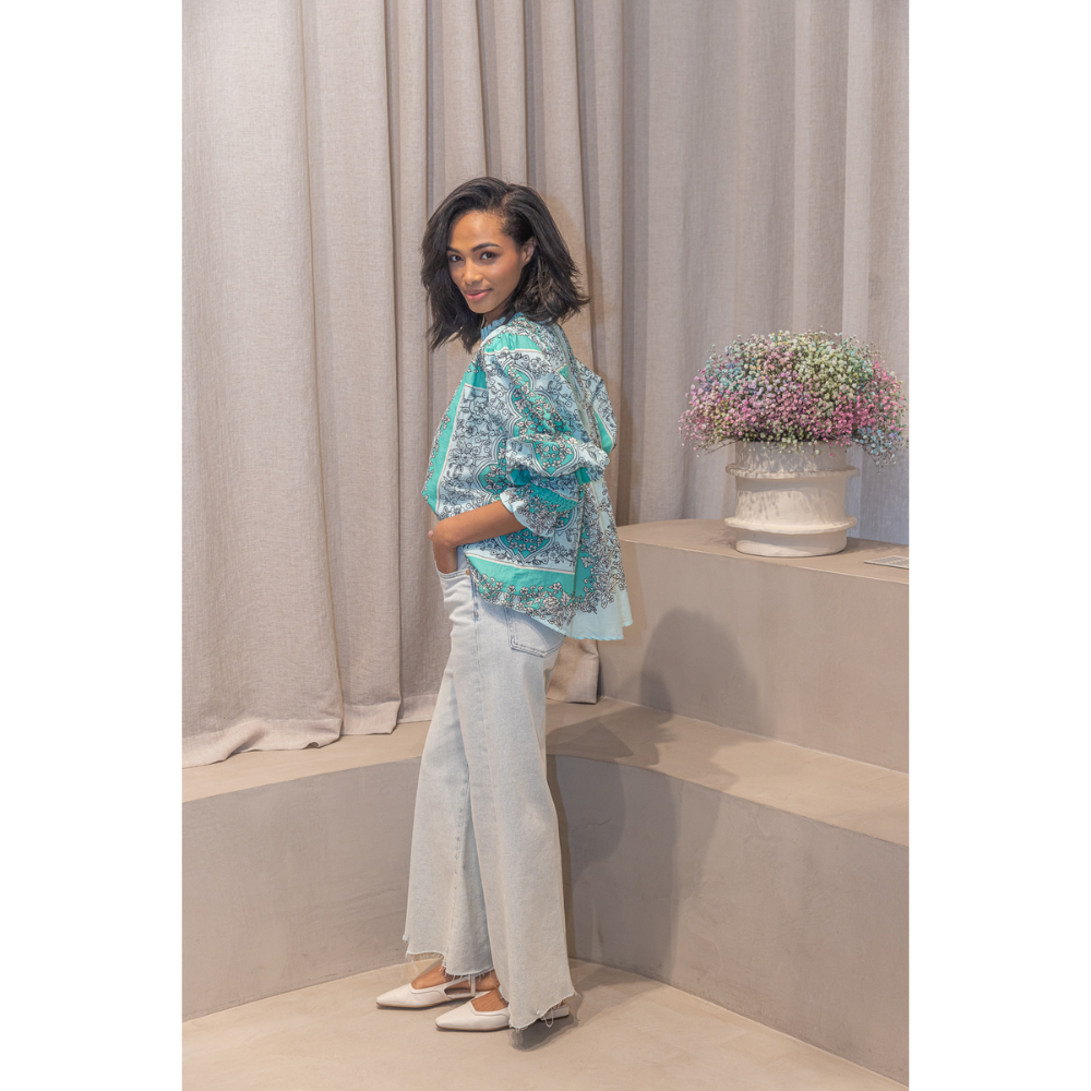 7FAMK - JEANS - ULTRA HIGH RISE CROPPED JO - WALK - LIGHT BLUE Modehuis-Nederland