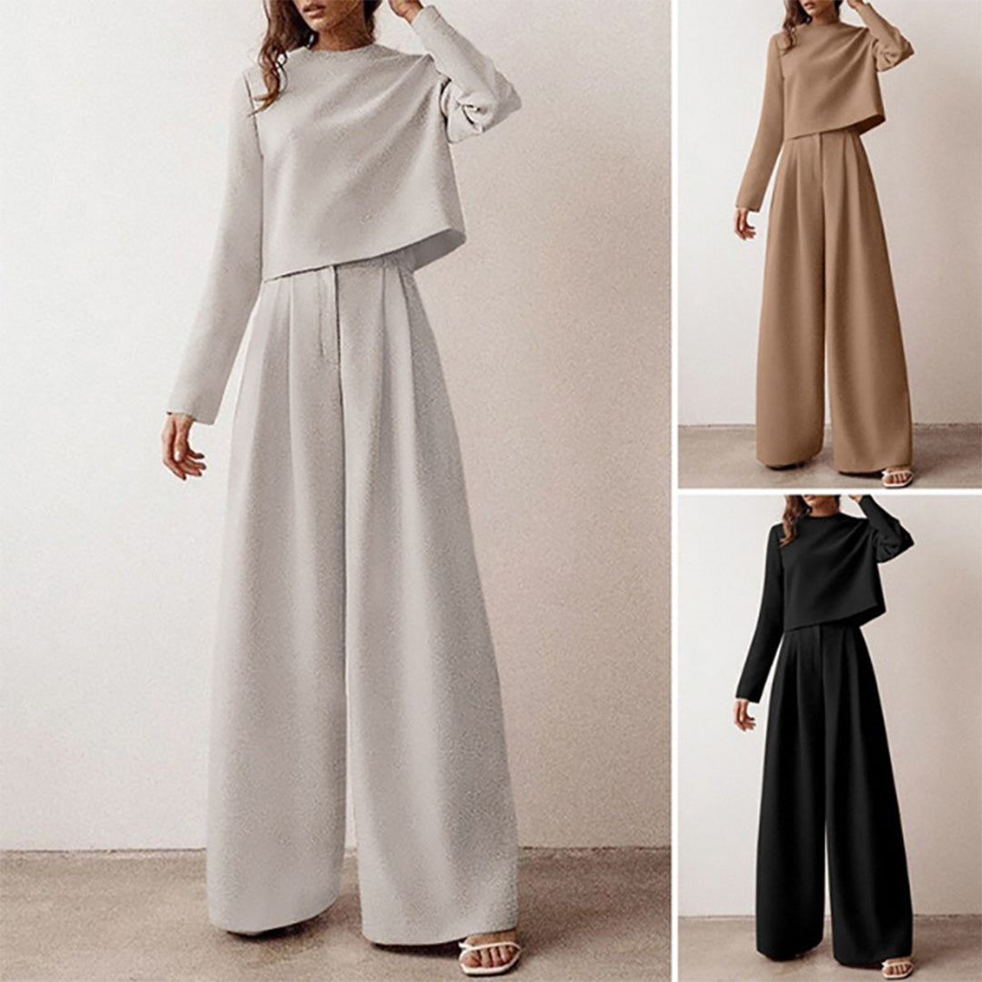KAMIYAH - Elegante tweedelige palazzo set Modehuis-Nederland