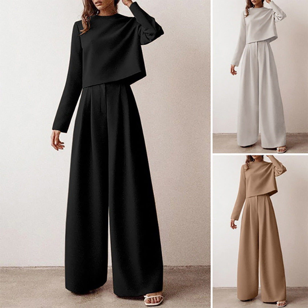 KAMIYAH - Elegante tweedelige palazzo set Modehuis-Nederland