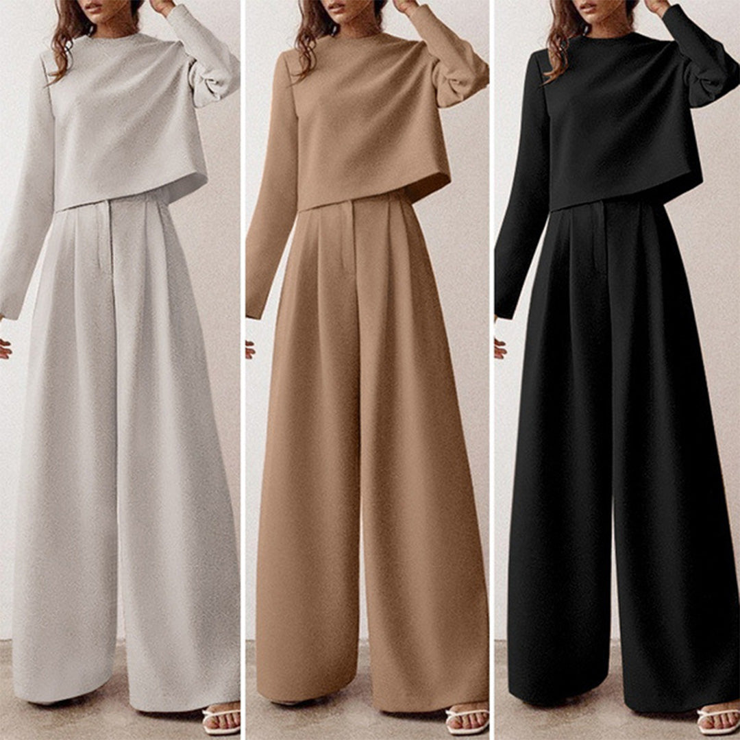 KAMIYAH - Elegante tweedelige palazzo set Modehuis-Nederland