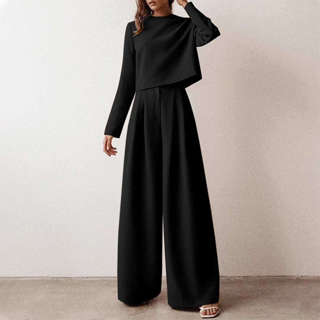 KAMIYAH - Elegante tweedelige palazzo set Modehuis-Nederland