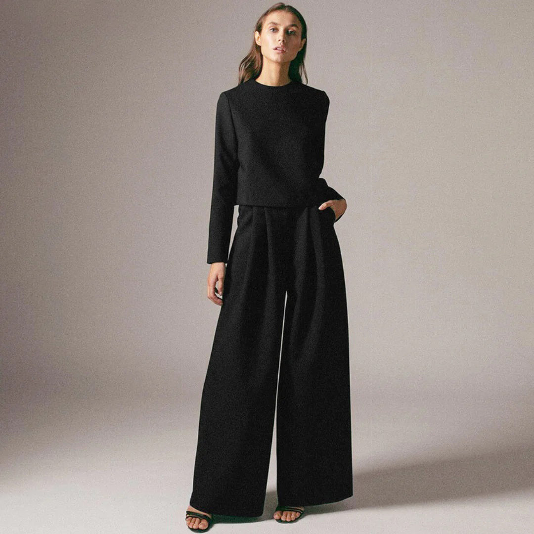 KAMIYAH - Elegante tweedelige palazzo set Modehuis-Nederland