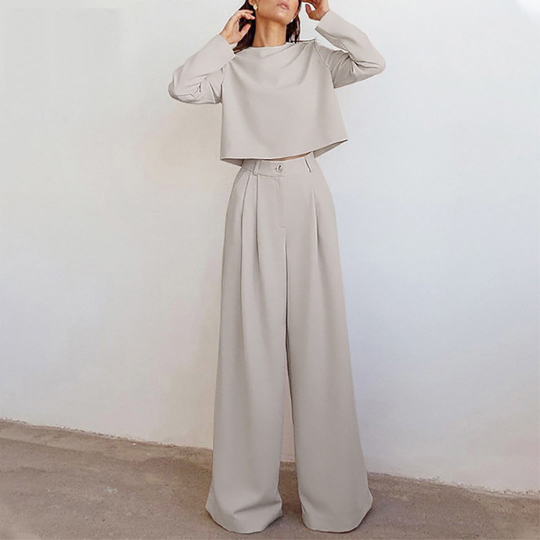 KAMIYAH - Elegante tweedelige palazzo set Modehuis-Nederland