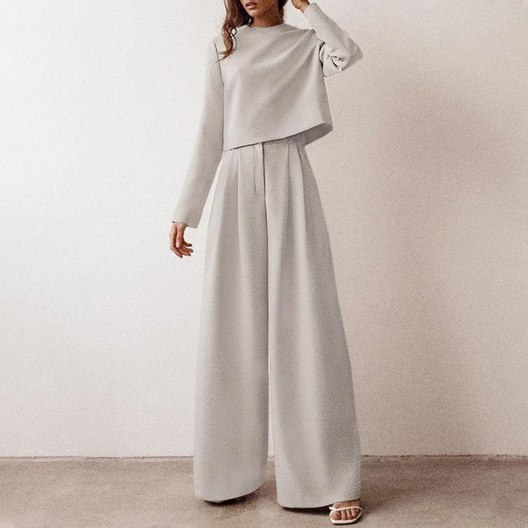 KAMIYAH - Elegante tweedelige palazzo set Modehuis-Nederland