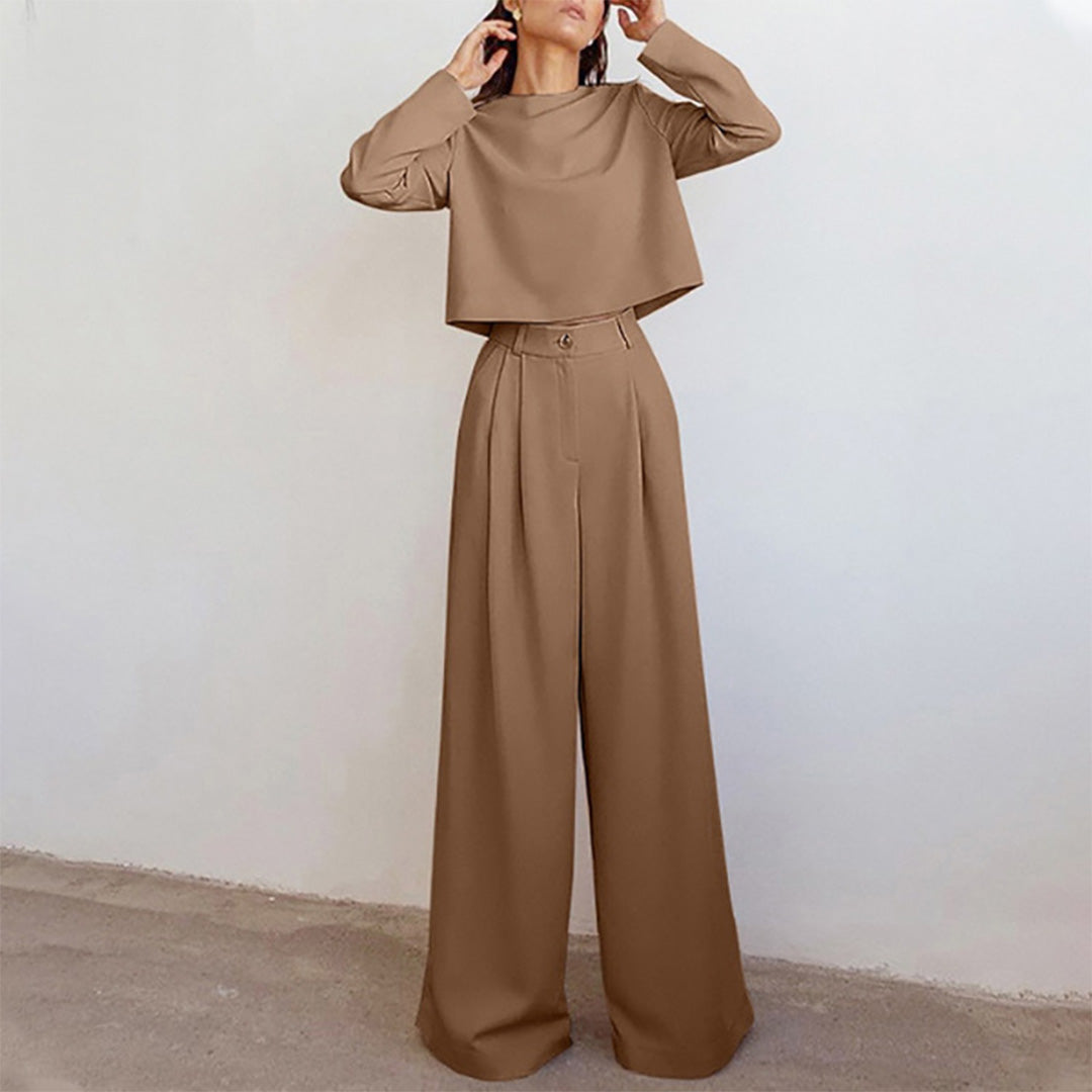 KAMIYAH - Elegante tweedelige palazzo set Modehuis-Nederland