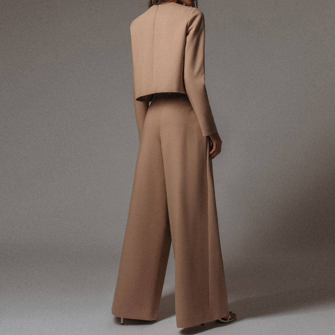 KAMIYAH - Elegante tweedelige palazzo set Modehuis-Nederland
