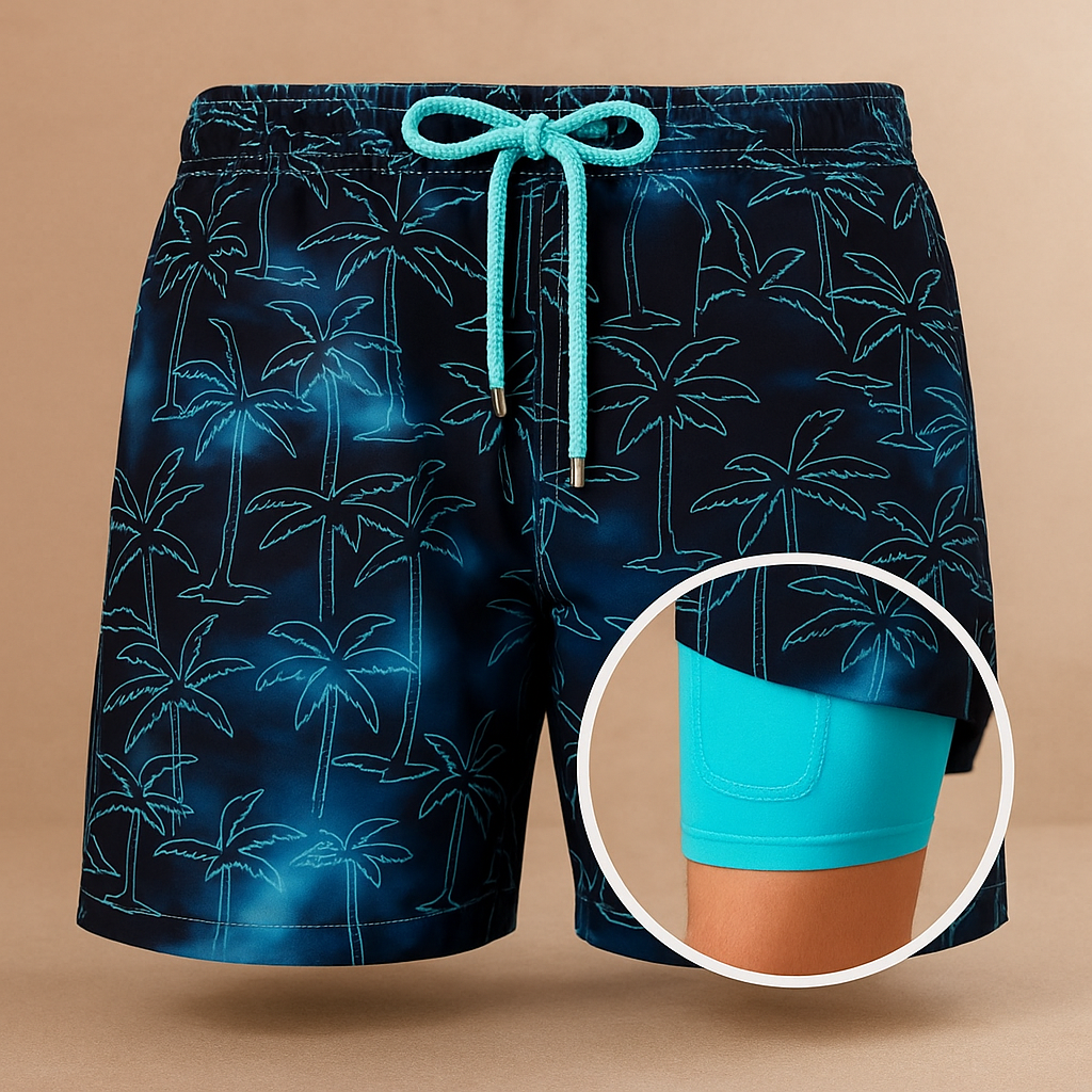 Roel | Tropische badmode shorts voor heren Modehuis-Nederland
