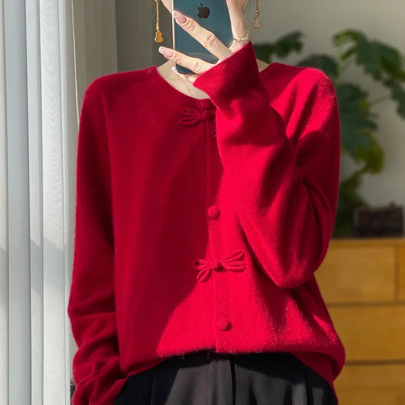 BELLAâ„¢ - Chic Bow Cardigan Modehuis-Nederland