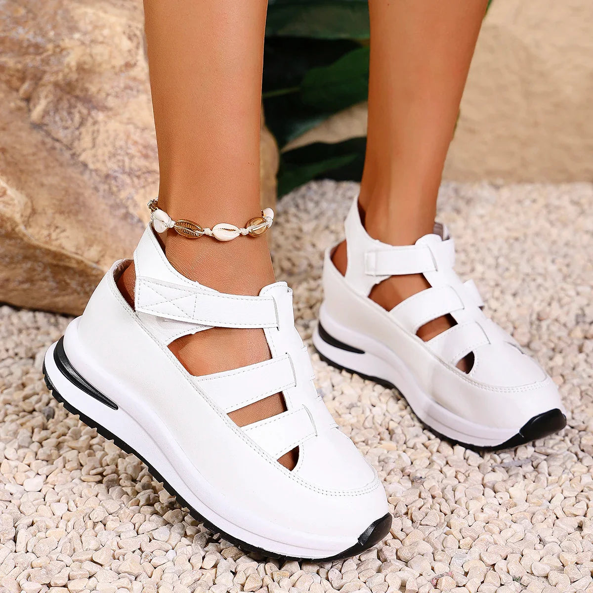 Valeriaâ„¢ | Comfortabele sandalen met klittenbandsluiting Modehuis-Nederland