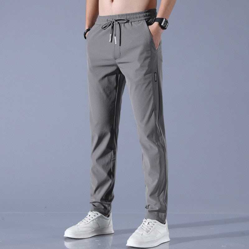 Men’s Jogger Trousers - Slim Tapered Fit - Elastic Waistband with Drawstring - Breathable Modehuis-Nederland