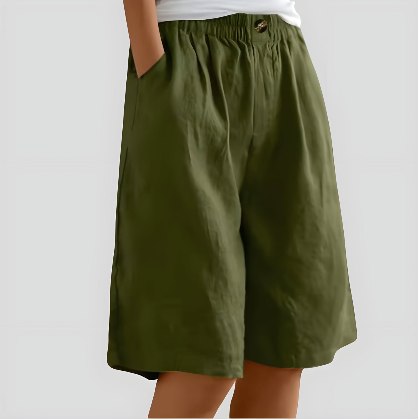 Laya | Wijde stretchshort met comfortband Modehuis-Nederland