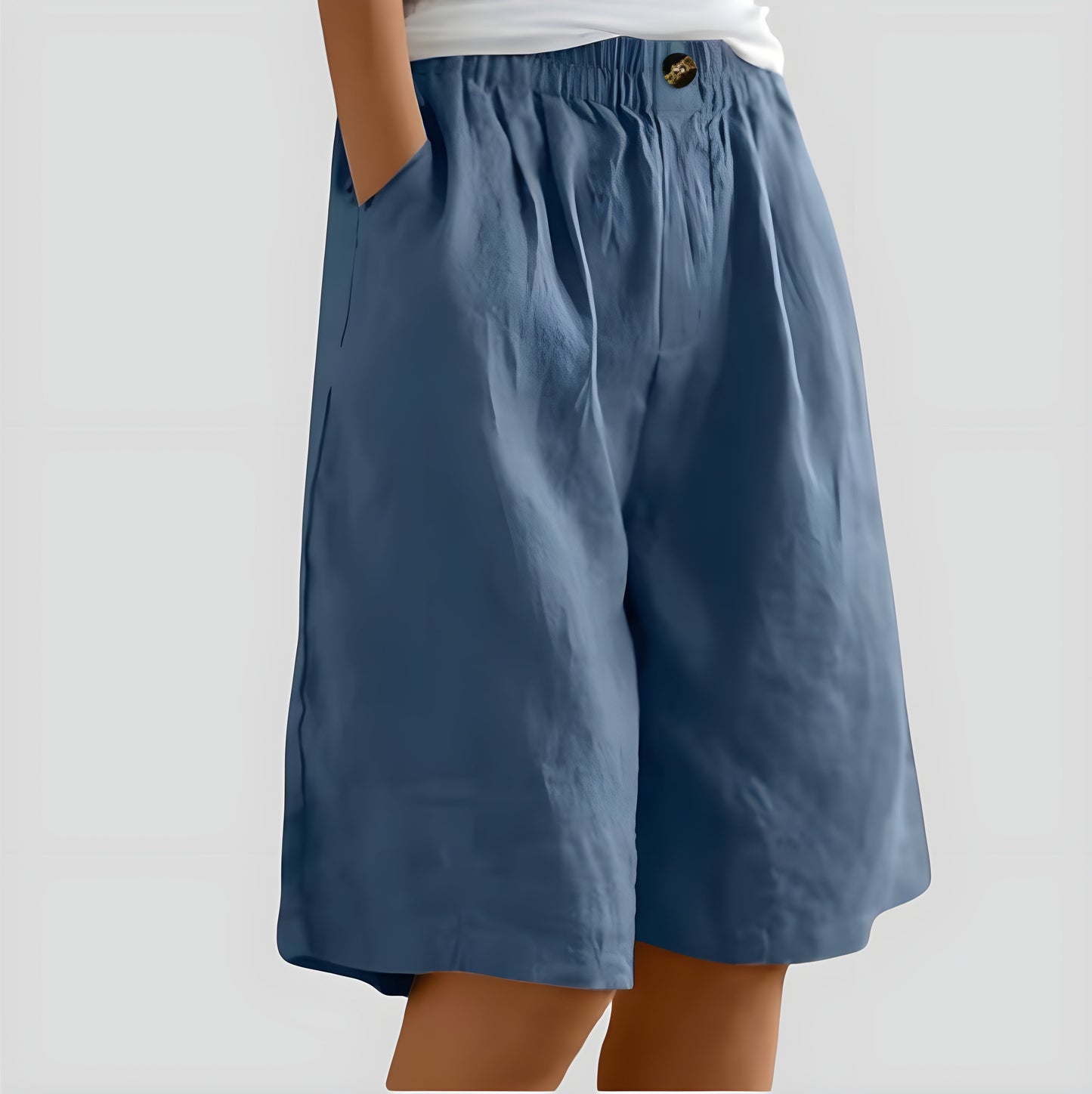 Laya | Wijde stretchshort met comfortband Modehuis-Nederland