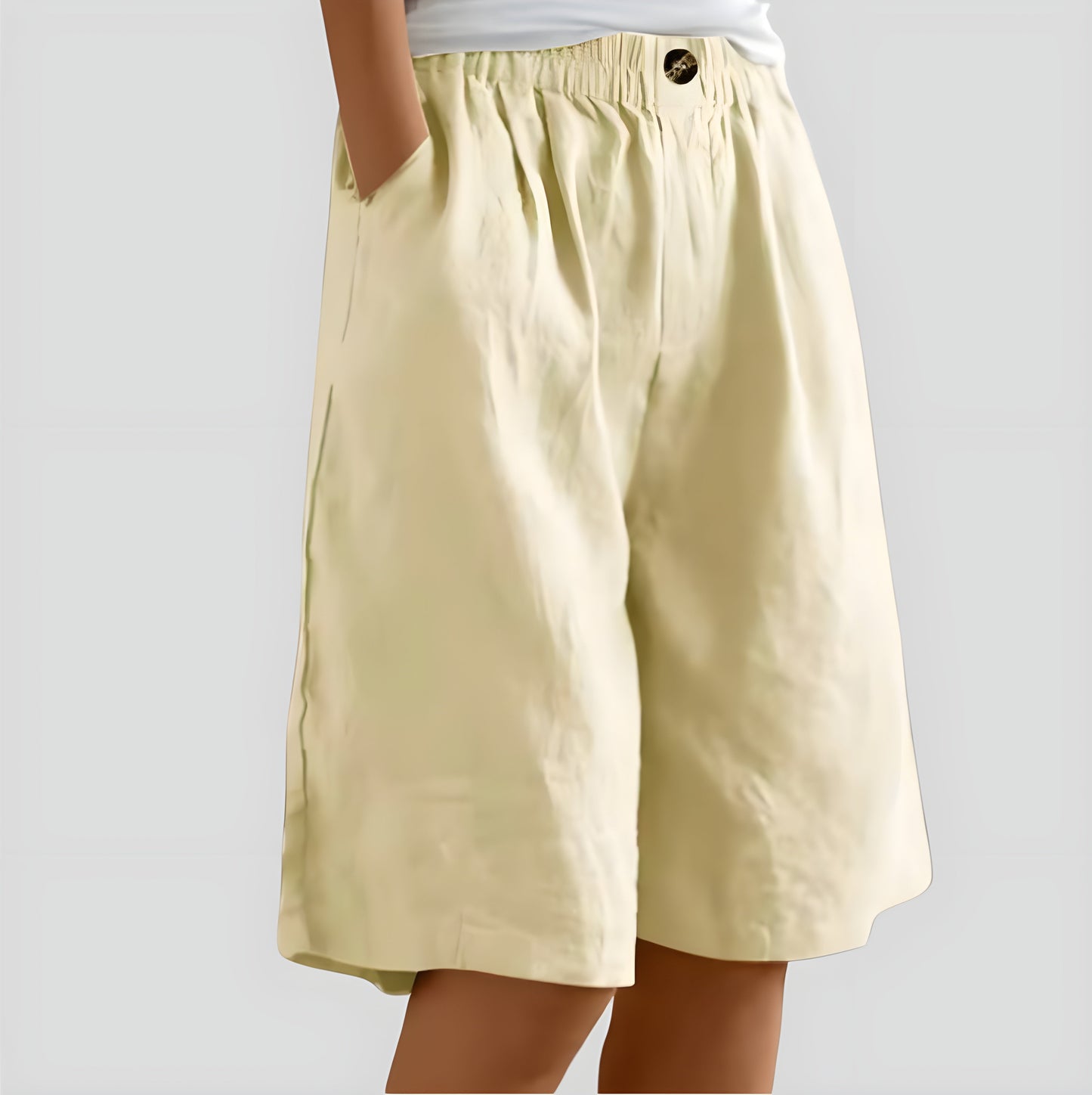 Laya | Wijde stretchshort met comfortband Modehuis-Nederland
