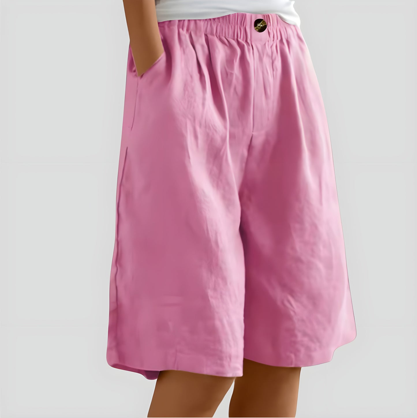 Laya | Wijde stretchshort met comfortband Modehuis-Nederland