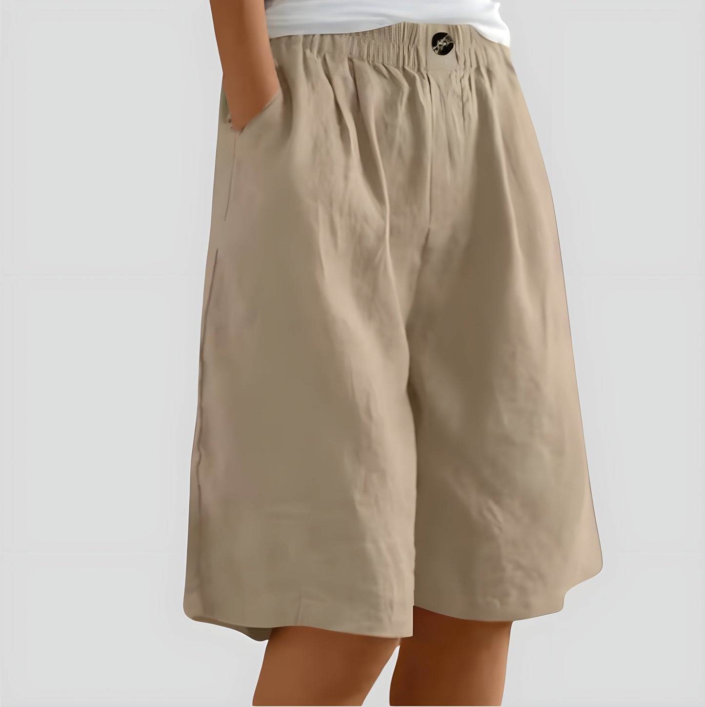 Laya | Wijde stretchshort met comfortband Modehuis-Nederland