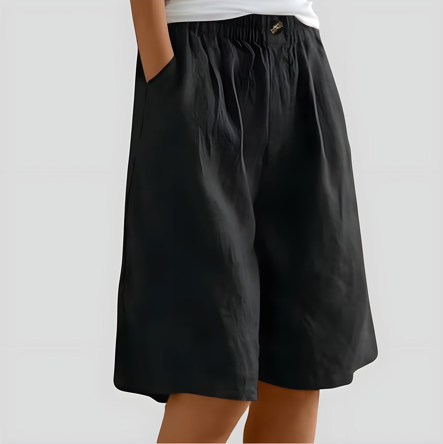 Laya | Wijde stretchshort met comfortband Modehuis-Nederland