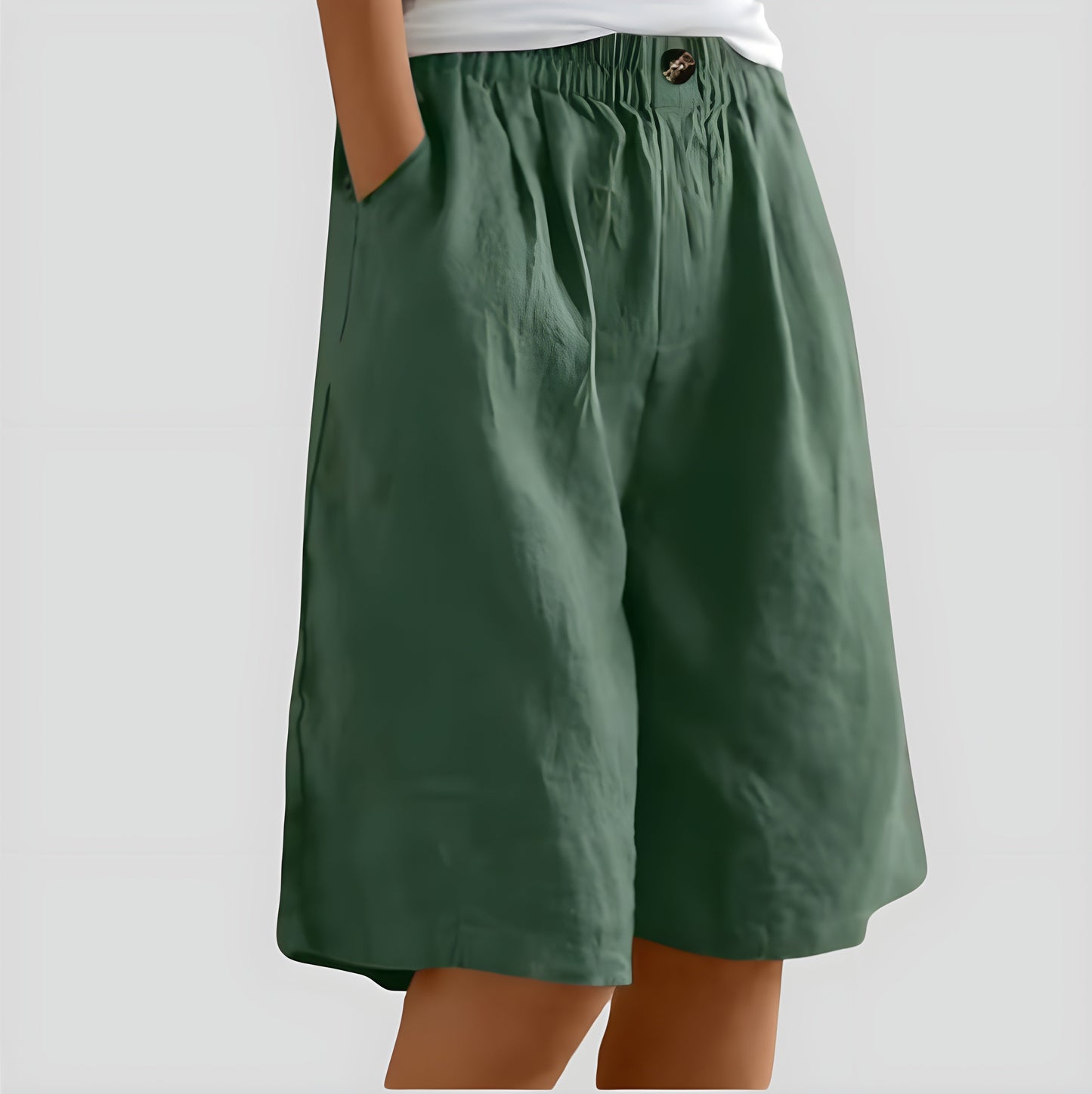Laya | Wijde stretchshort met comfortband Modehuis-Nederland