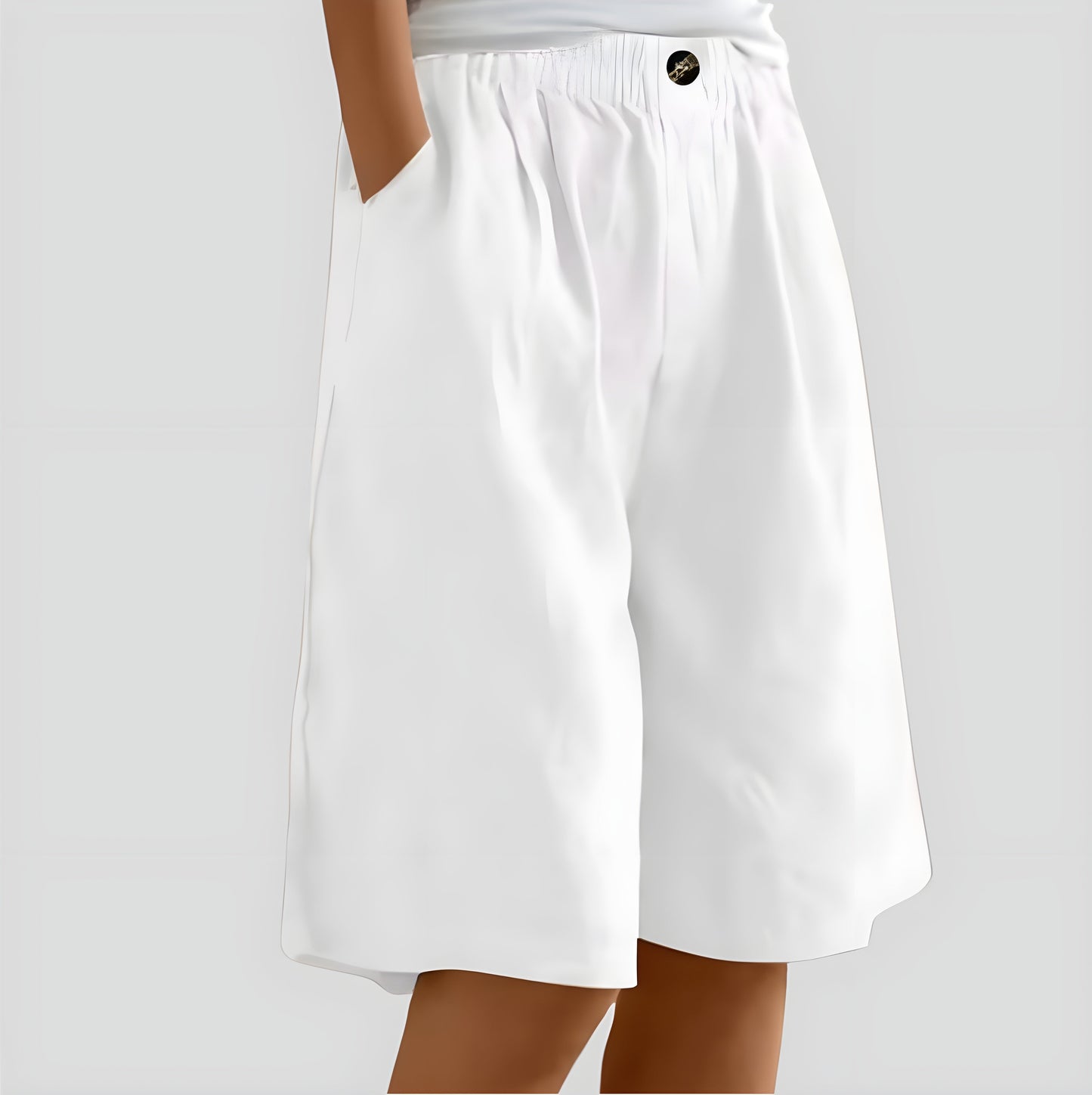 Laya | Wijde stretchshort met comfortband Modehuis-Nederland