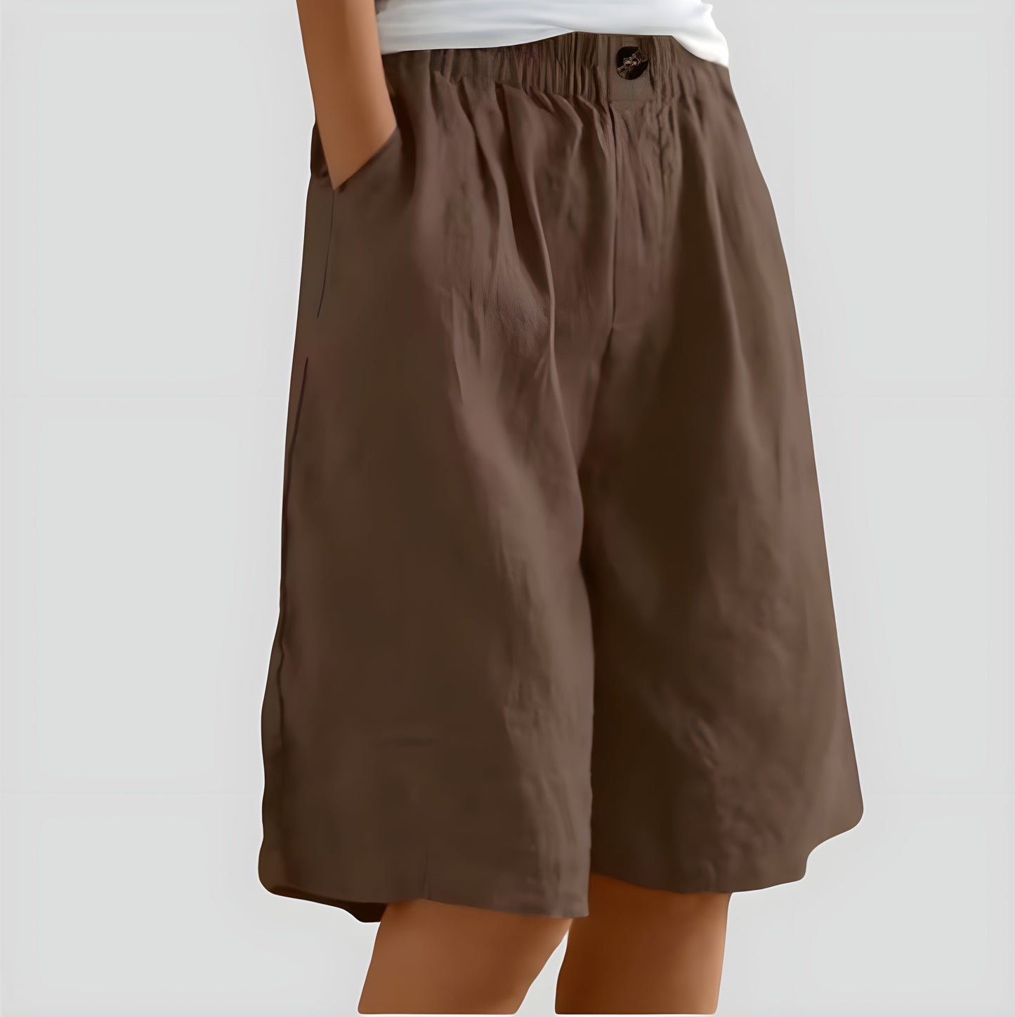 Laya | Wijde stretchshort met comfortband Modehuis-Nederland