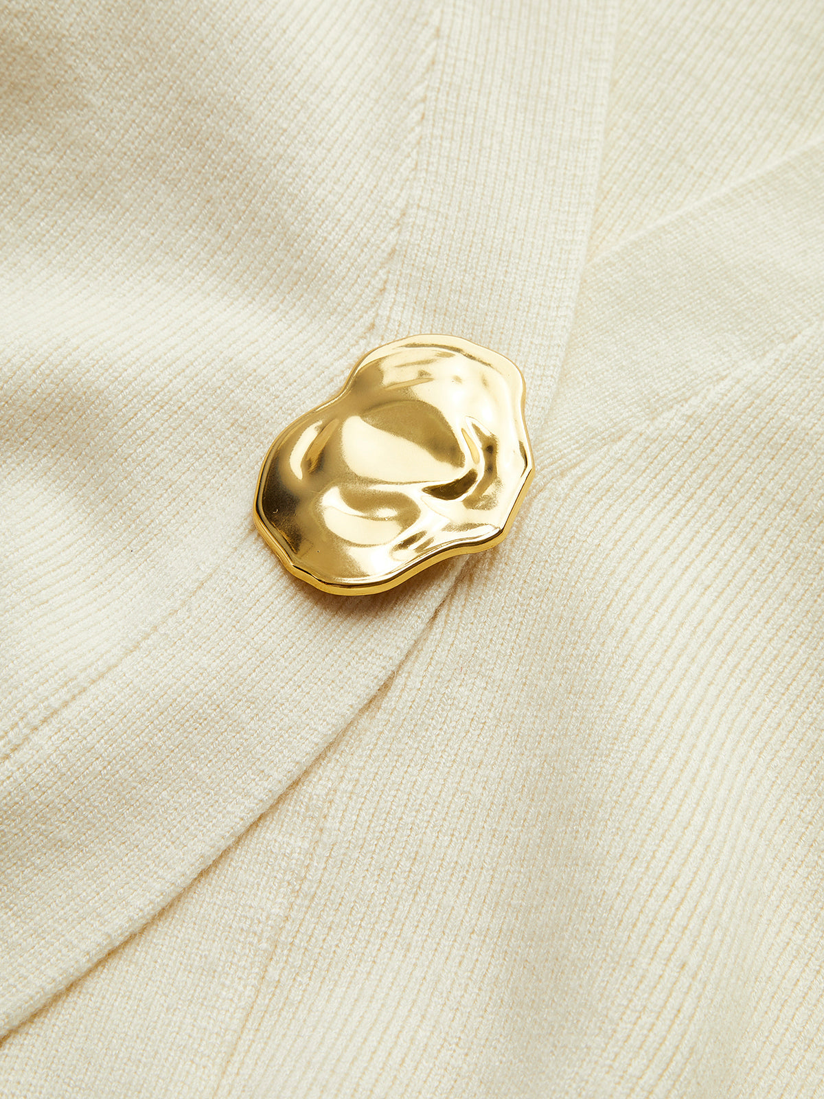 Golden Button Plain Cardigan Modehuis-Nederland