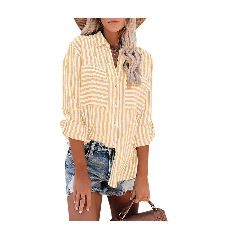 Luchtige zomerse blouse met kreukvrije stof – Alina Modehuis-Nederland