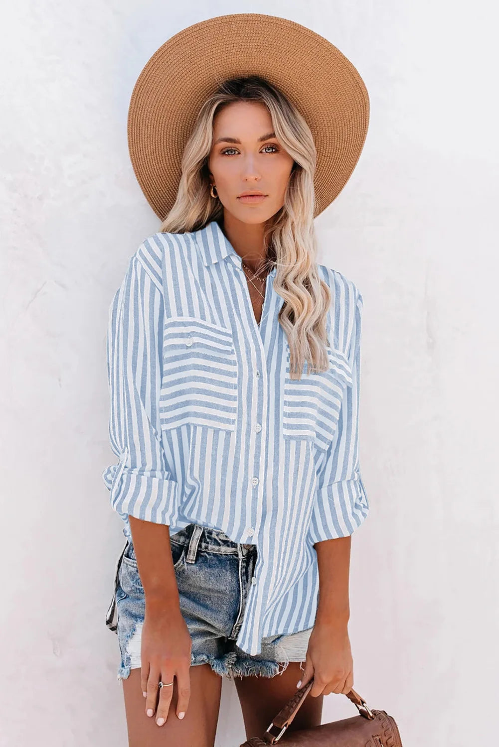 Luchtige zomerse blouse met kreukvrije stof – Alina Modehuis-Nederland