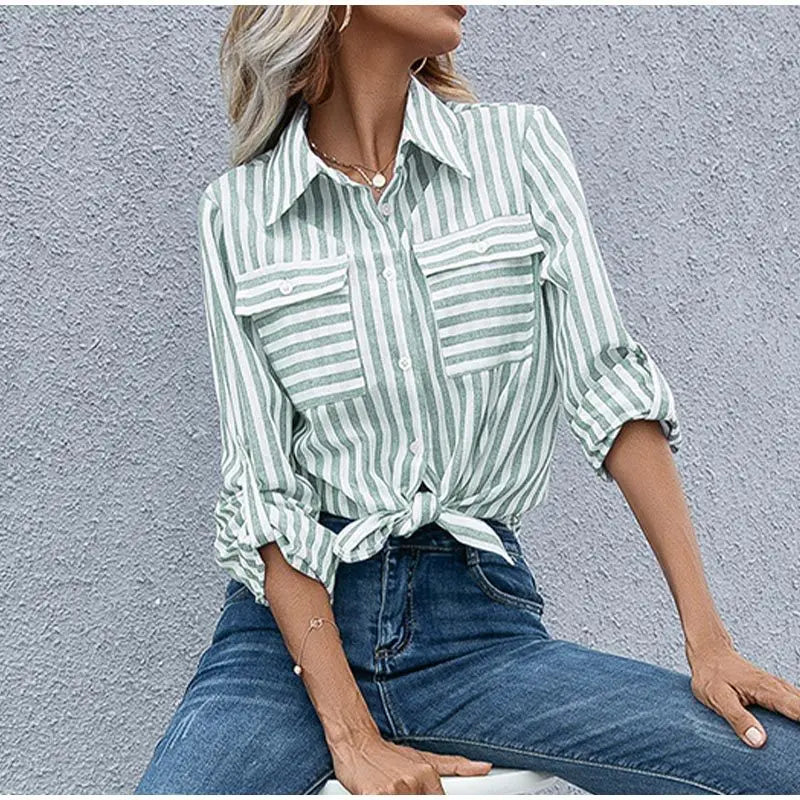 Luchtige zomerse blouse met kreukvrije stof – Alina Modehuis-Nederland