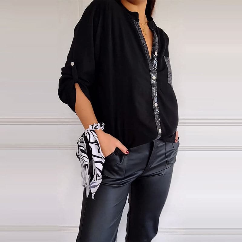 DANICAâ„¢ - Sequin Detailed Blouse Modehuis-Nederland