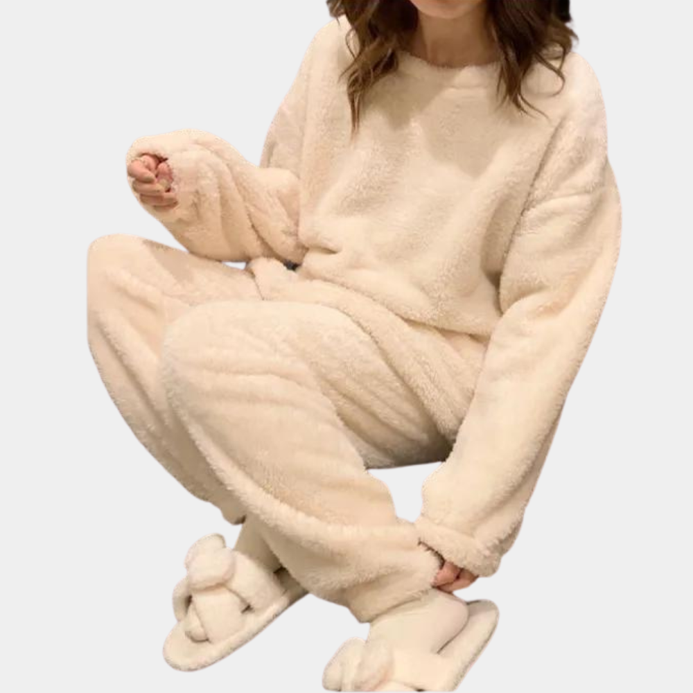 Warme pyjamaset voor dames Modehuis-Nederland
