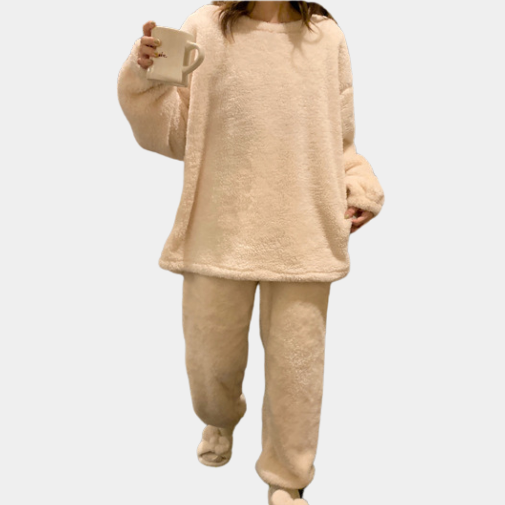 Warme pyjamaset voor dames Modehuis-Nederland
