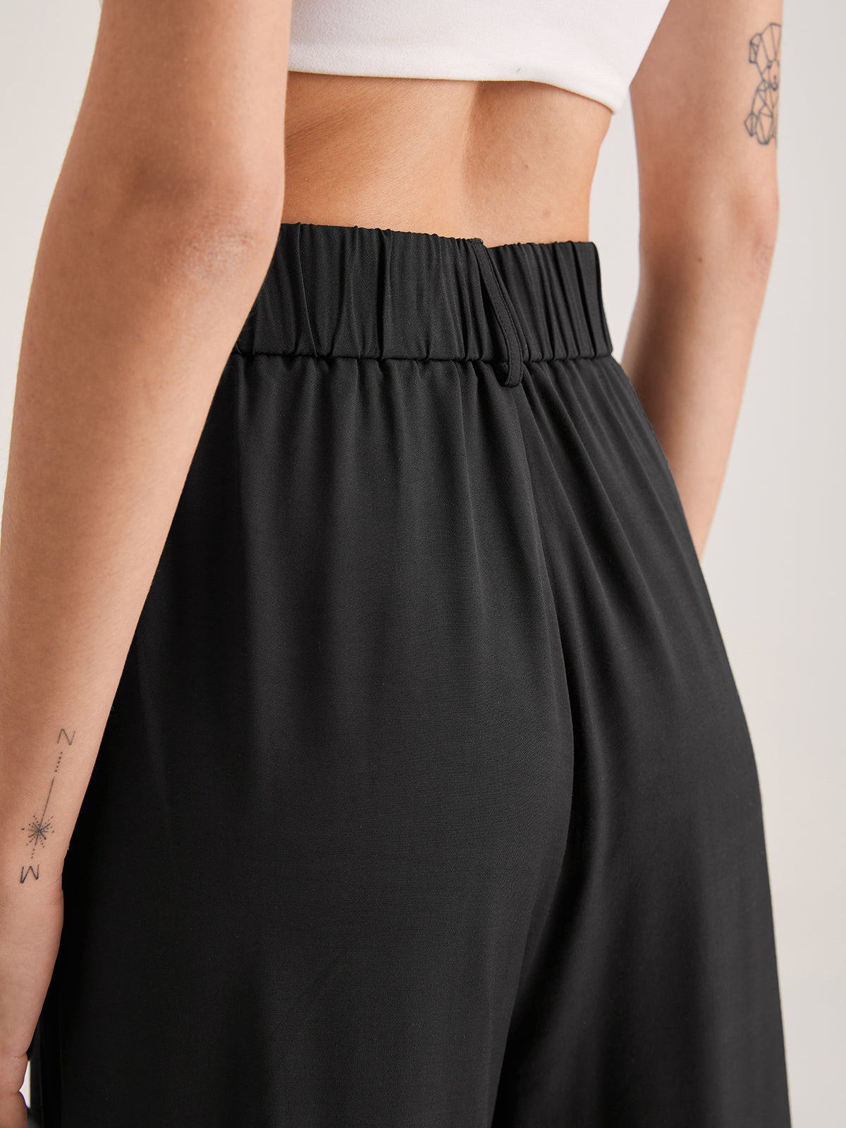 Oversized High Waisted Pleat Front Trousers Modehuis-Nederland