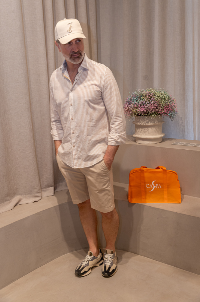 SIJN HELSEN - HEMD - BEIGE STREPEN Modehuis-Nederland